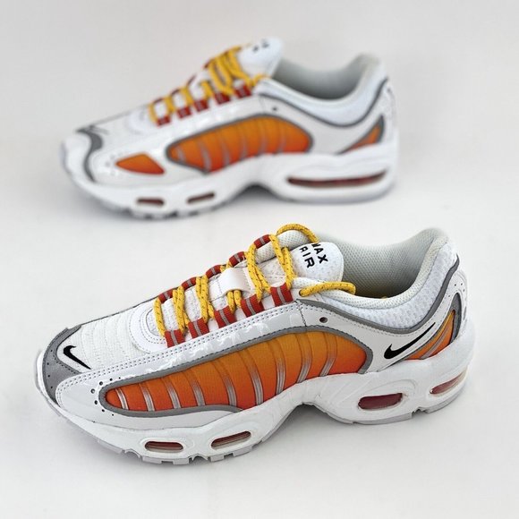Nike Air Max Tailwind 4 NRG White Orange Women's Sneakers Shoes - Picture 2 of 12